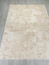 Пушистый овальный ковер SIESTA M032B BONE / BEIGE