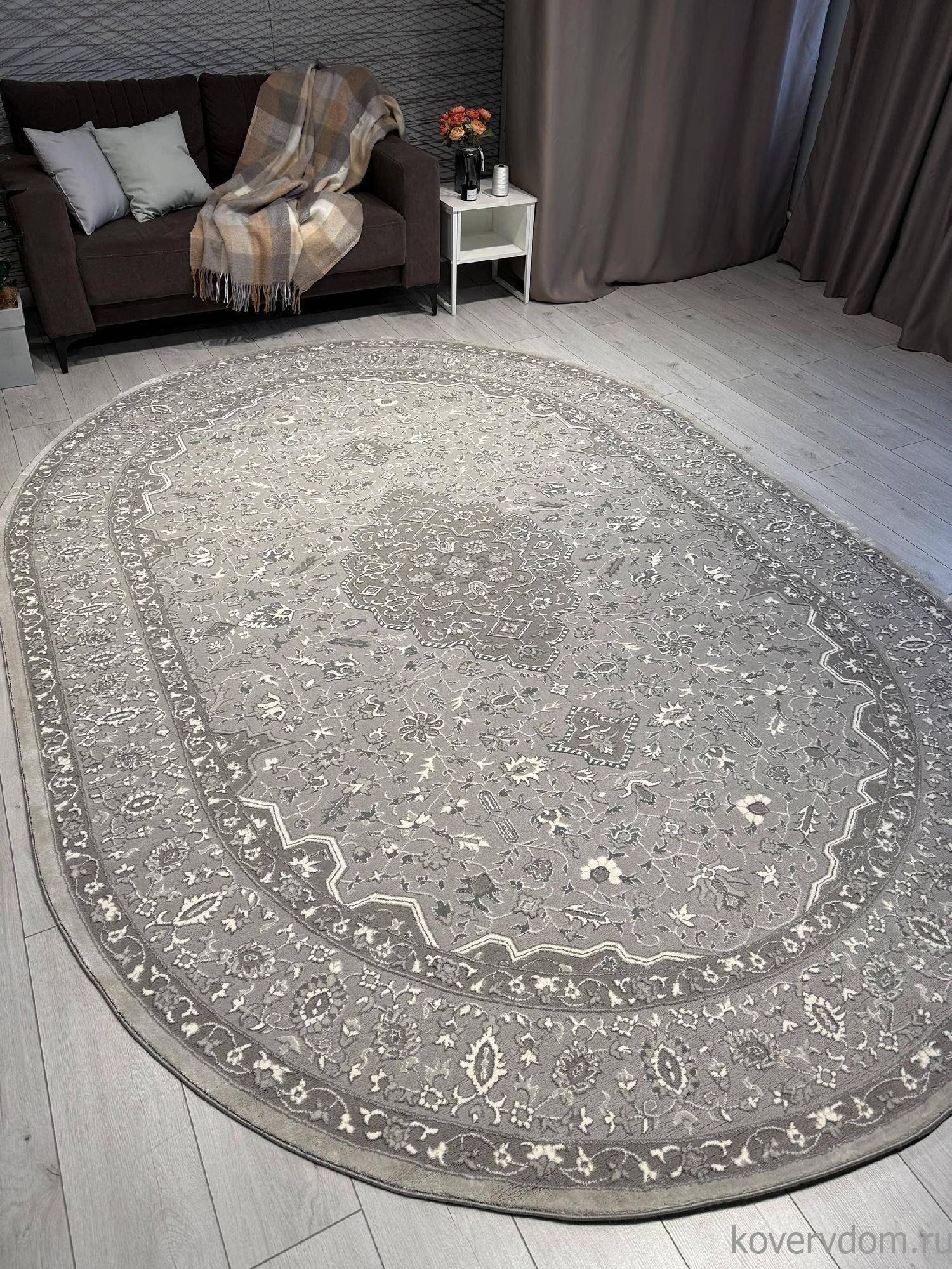 Ковер ARMINA GA007G GREY / GREY Овал