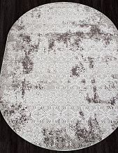 Ковер серый SILVER-A F392 GRAY Овал