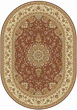 Овальный ковер розовый BUHARA d158 DARK PINK Овал