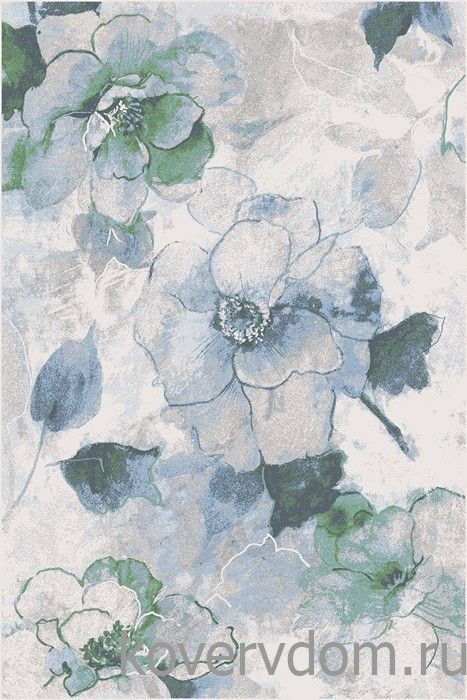 Ковер из вискозы и хлопка с цветами ROYAL PALACE 2020 17207 6767