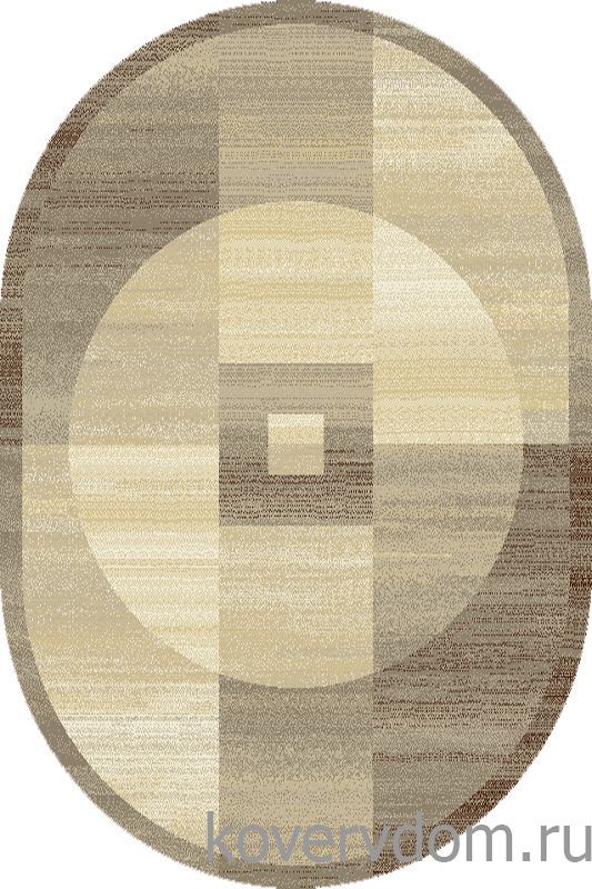 Ковер фризе ECO ARVO cumin ОВАЛ 
