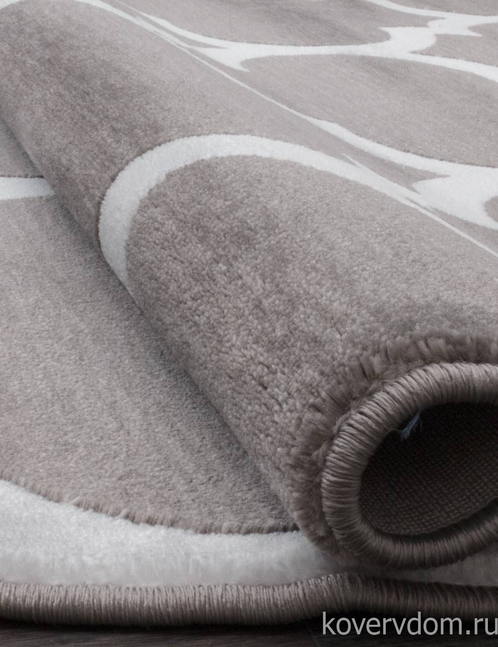 Ковер MEGA CARVING WK d422 GRAY-NATURAL Овал Ковер MEGA CARVING WK d422 GRAY-NATURAL Овал