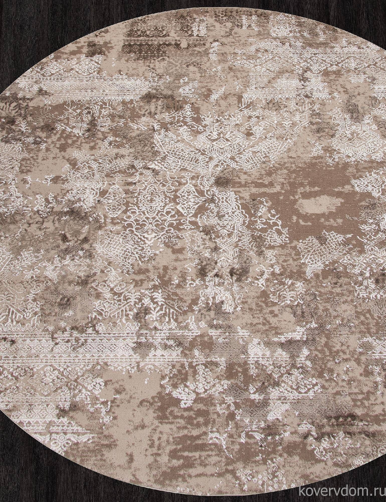 Ковер ARMINA 03851B BROWN / BROWN Круг Ковер ARMINA 03851B BROWN / BROWN Круг