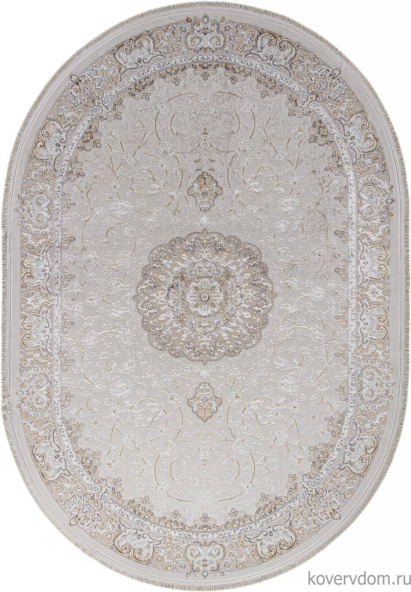 Ковер ZARINA M107A CREAM / CREAM Овал
