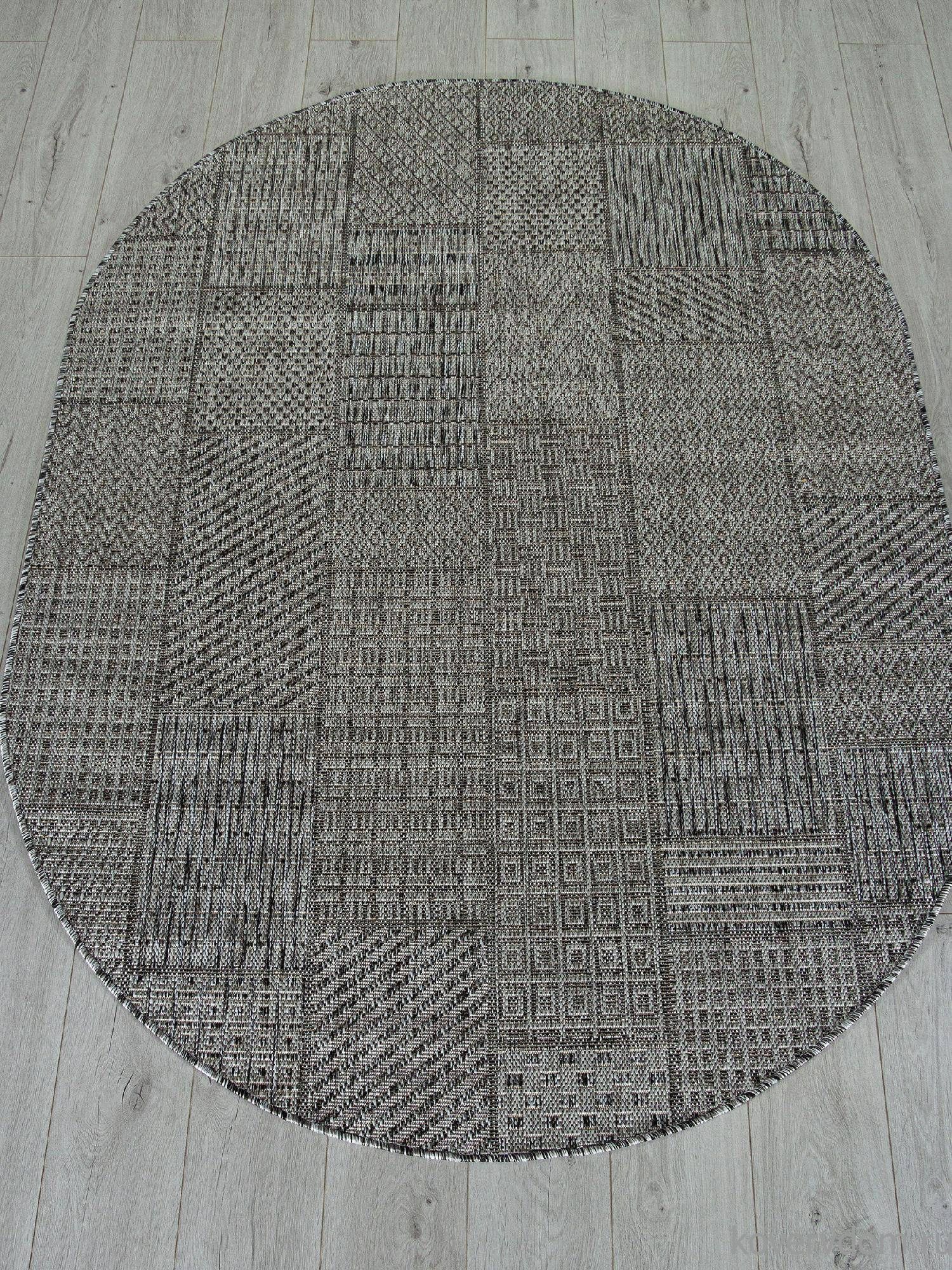 Ковер KAIR S160 DARK GRAY Овал