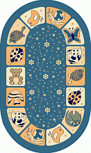 Детский ковер из Беларуси Ребятам о зверятах 41851-16 овал