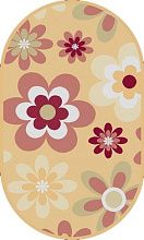 Детский ковер из Беларуси Цветочная поляна 44641-51 ОВАЛ