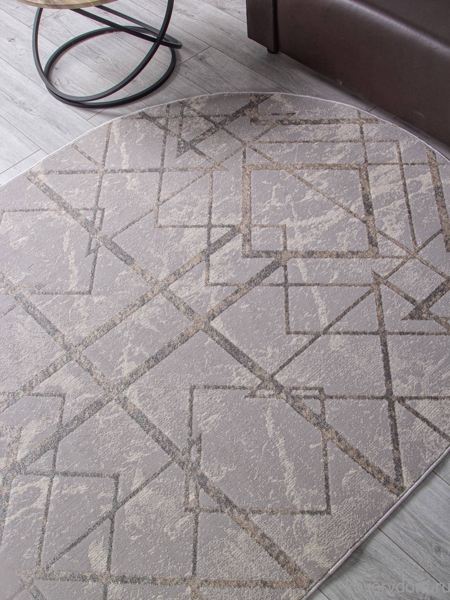 Ковер LIMAN F480 GRAY-BEIGE Овал