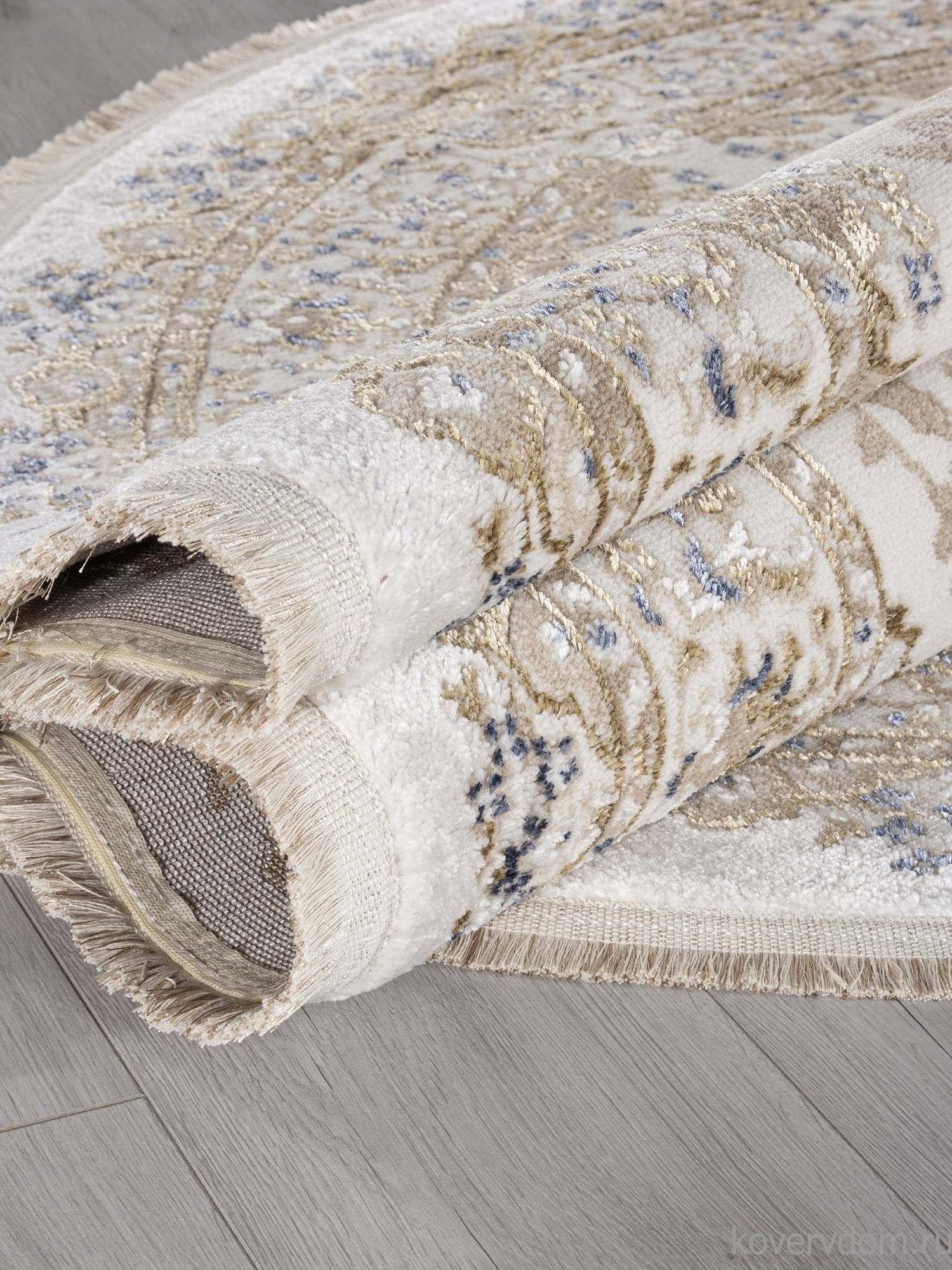 Ковер MOSSO 27239A CREAM / BLUE Овал