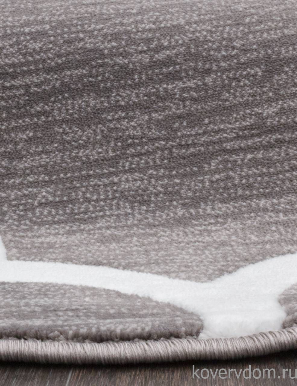 Ковер MEGA CARVING WK d422 GRAY-NATURAL Овал