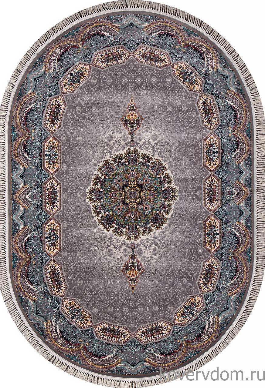 Ковер TEHRAN 7592 GRAY Овал Ковер TEHRAN 7592 GRAY Овал