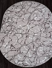 Ковер SILVER-A F389 GRAY Овал