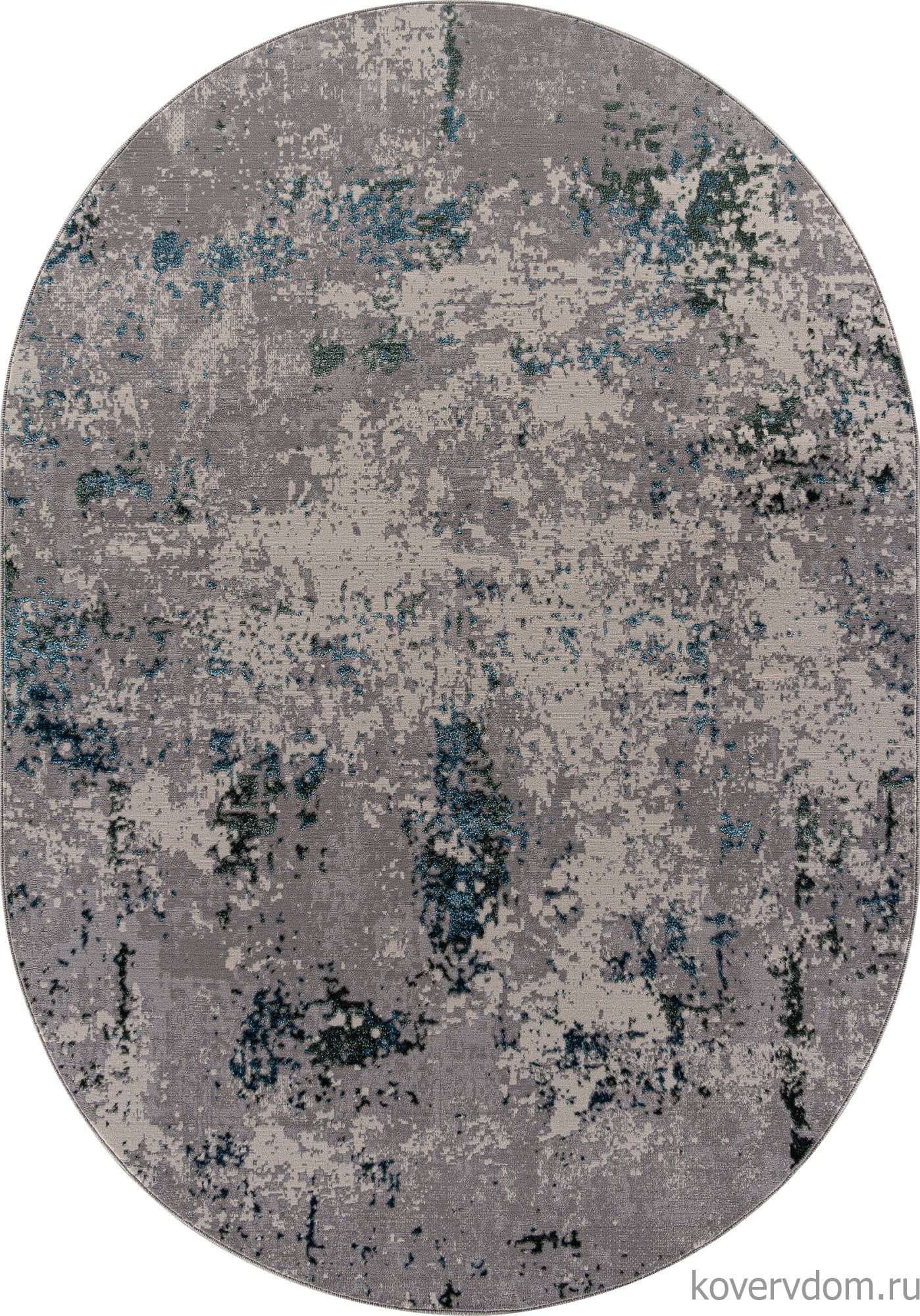 Ковер LIMAN F477 GRAY-BLUE Овал Ковер LIMAN F477 GRAY-BLUE Овал